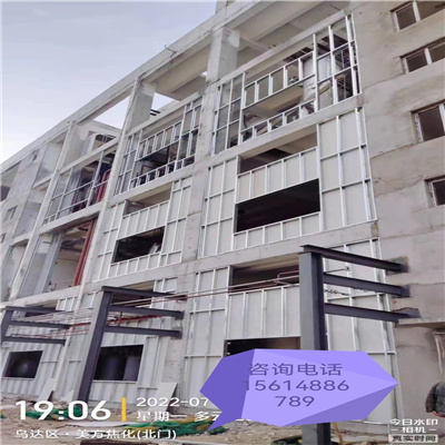 泄爆墙施工现场 泄爆墙施工现场